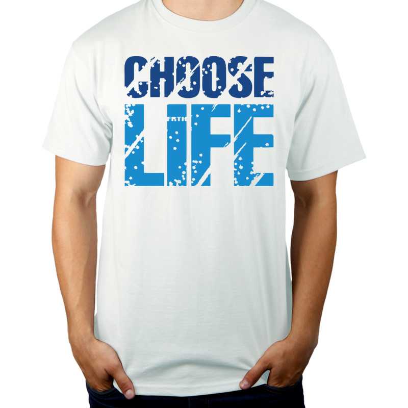 Choose Life - Męska Koszulka Biała