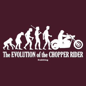 Chopper ewolucja - Męska Koszulka Burgundowa