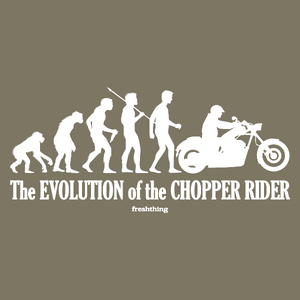 Chopper ewolucja - Męska Koszulka Khaki