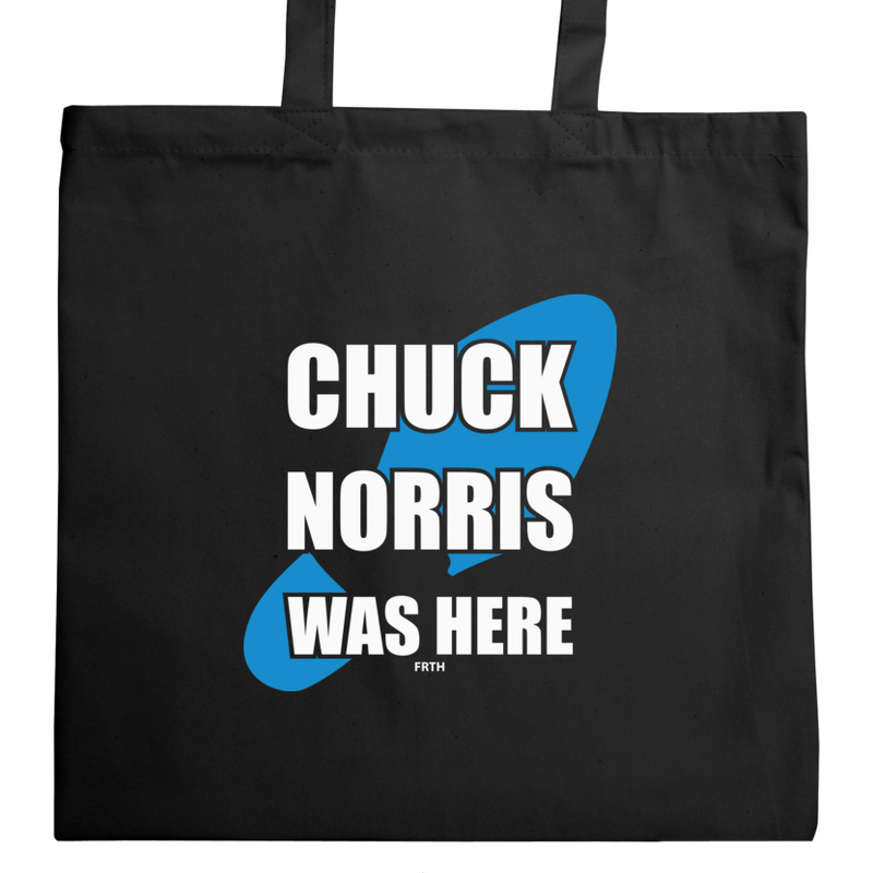 Chuck Norris Was Here - Torba Na Zakupy Czarna