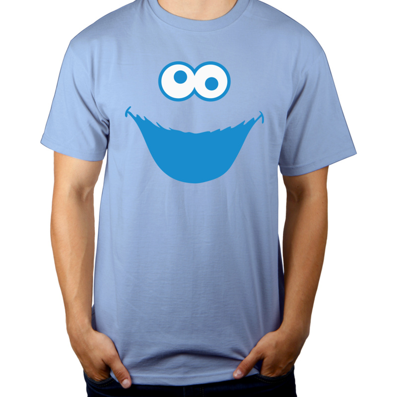 Ciasteczkowy Potwór - Męska Koszulka Błękitna