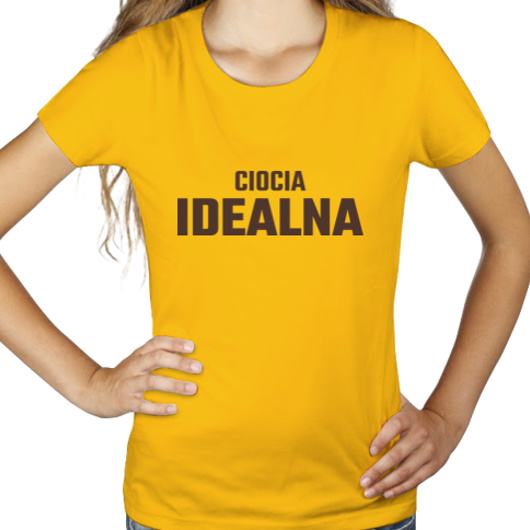 Ciocia Idealna - Damska Koszulka Żółta