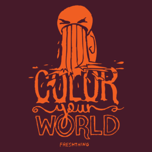 Color Your World - Męska Koszulka Burgundowa