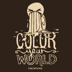 Color Your World - Męska Koszulka Czekoladowa