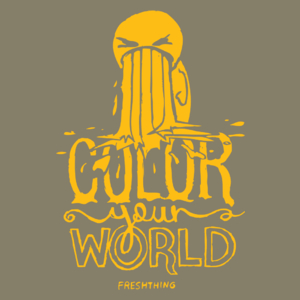 Color Your World - Męska Koszulka Jasno Szara