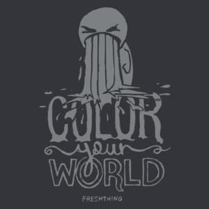 Color Your World - Męska Koszulka Szara