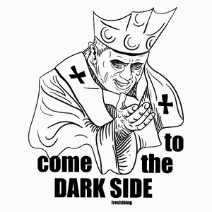 Come To The Dark Side - Poduszka Biała
