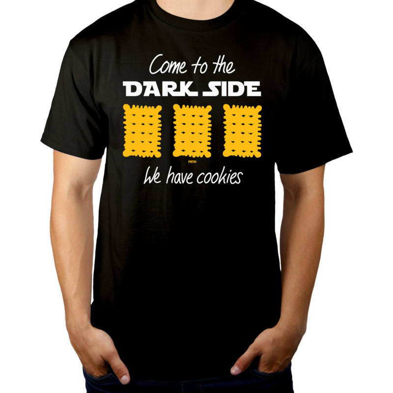 Come To The Dark Side We Have Cookies - Męska Koszulka Czarna