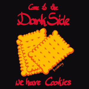 Come to the Dark Side we have Cookies - Męska Koszulka Czarna