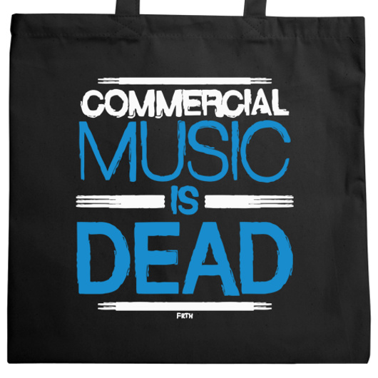 Commercial Music Is Dead - Torba Na Zakupy Czarna