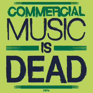 Commercial Music Is Dead - Damska Koszulka Jasno Zielona