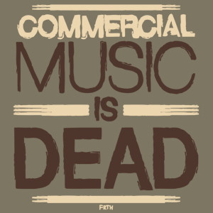 Commercial Music Is Dead - Męska Koszulka Khaki