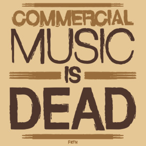 Commercial Music Is Dead - Męska Koszulka Piaskowa
