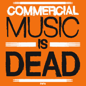 Commercial Music Is Dead - Damska Koszulka Pomarańczowa