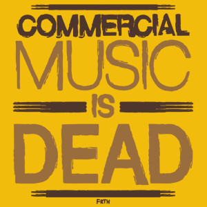 Commercial Music Is Dead - Damska Koszulka Żółta