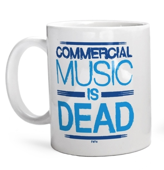 Commercial Music Is Dead - Kubek Biały
