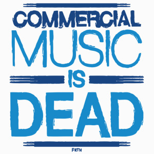 Commercial Music Is Dead - Poduszka Biała