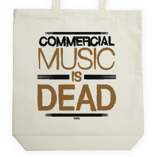 Commercial Music Is Dead - Torba Na Zakupy Natural