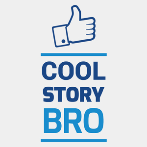 Cool Story Bro - Męska Koszulka Biała