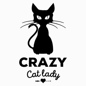 Crazy Cat Lady - Poduszka Biała