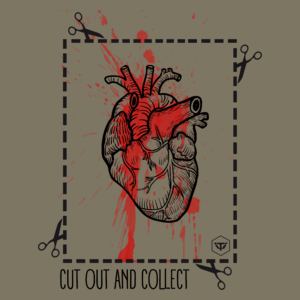 Cut Out And Collect - Męska Koszulka Khaki