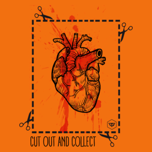 Cut Out And Collect - Damska Koszulka Pomarańczowa