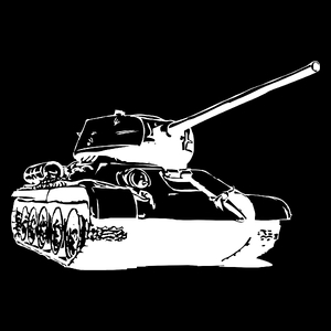 Czołg T34 - Torba Na Zakupy Czarna