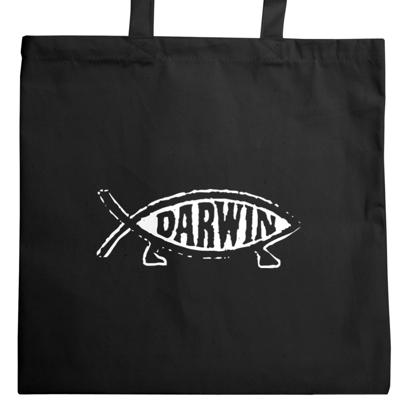 Darwin fish - Torba Na Zakupy Czarna