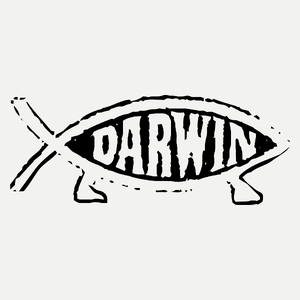 Darwin fish - Damska Koszulka Biała