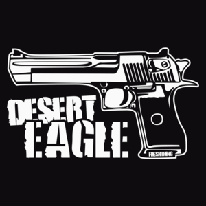 Desert Eagle - Męska Bluza Czarna