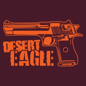 Desert Eagle - Męska Koszulka Burgundowa