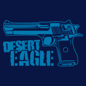 Desert Eagle - Męska Koszulka Ciemnogranatowa
