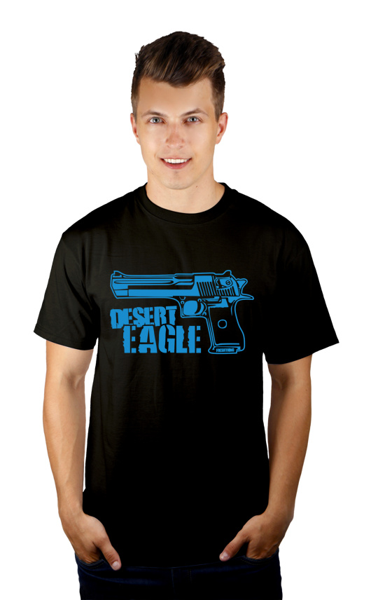 Desert Eagle - Męska Koszulka Czarna