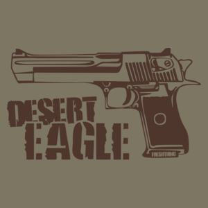 Desert Eagle - Męska Koszulka Khaki