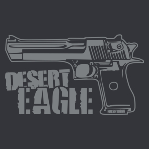Desert Eagle - Męska Koszulka Szara