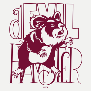 Devil Hamster - Damska Koszulka Biała