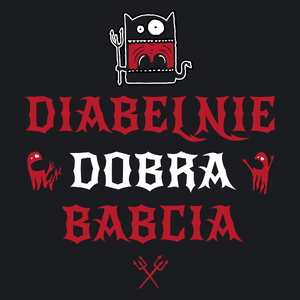 Diabelnie Dobra Babcia - Damska Koszulka Czarna