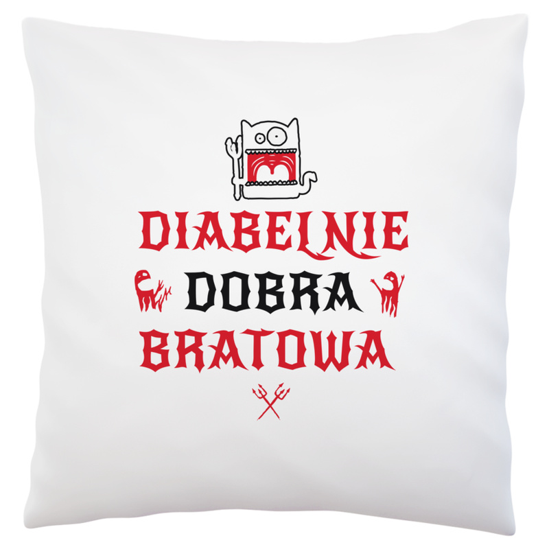 Diabelnie Dobra Bratowa - Poduszka Biała