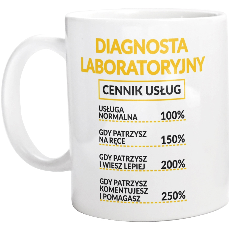 Diagnosta Laboratoryjny - Cennik Usług - Kubek Biały
