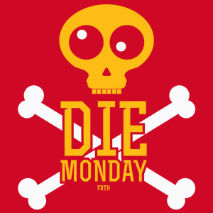 Die Monday - Męska Koszulka Czerwona
