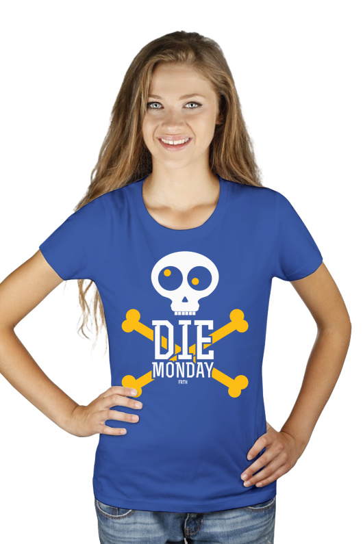 Die Monday - Damska Koszulka Niebieska