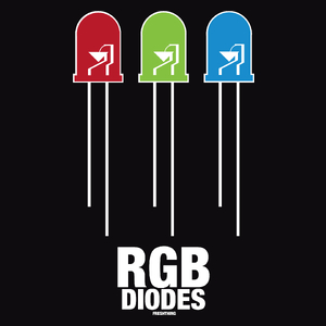 Dioda RGB - Męska Bluza z kapturem Czarna