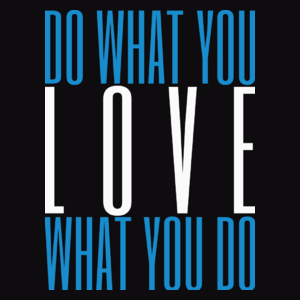 Do What You LOVE What You Do - Męska Bluza z kapturem Czarna
