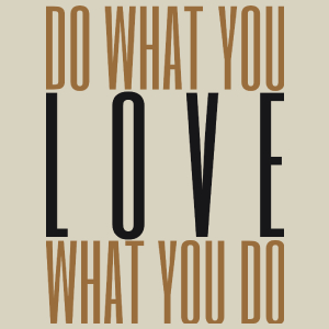 Do What You LOVE What You Do - Torba Na Zakupy Natural