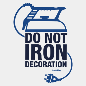 Do not Iron Decoration - Męska Koszulka Biała