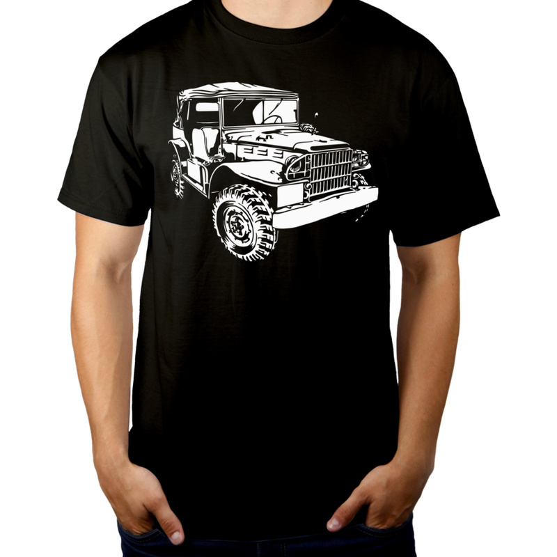 Dodge Prestone Jeep - Męska Koszulka Czarna