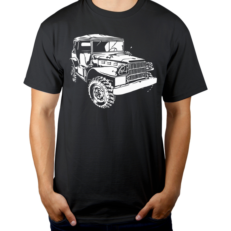 Dodge Prestone Jeep - Męska Koszulka Szara