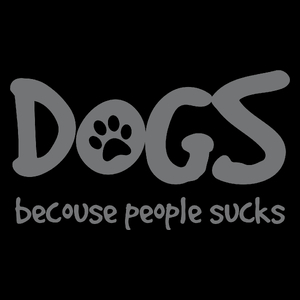 Dogs - Becouse People Sucks - Torba Na Zakupy Czarna