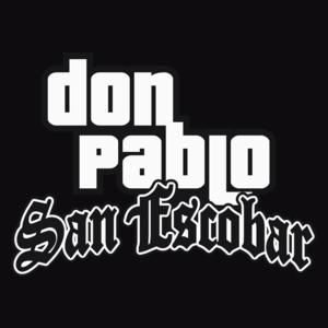 Don Pablo San Escobar - Męska Bluza z kapturem Czarna
