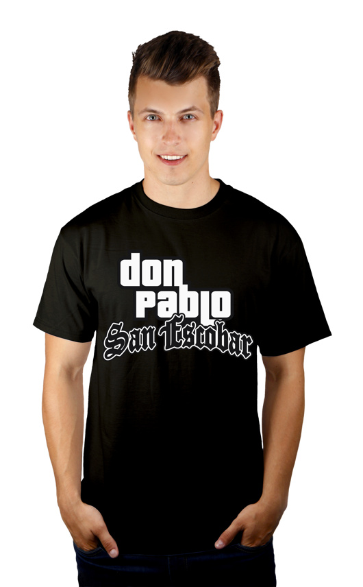 Don Pablo San Escobar - Męska Koszulka Czarna